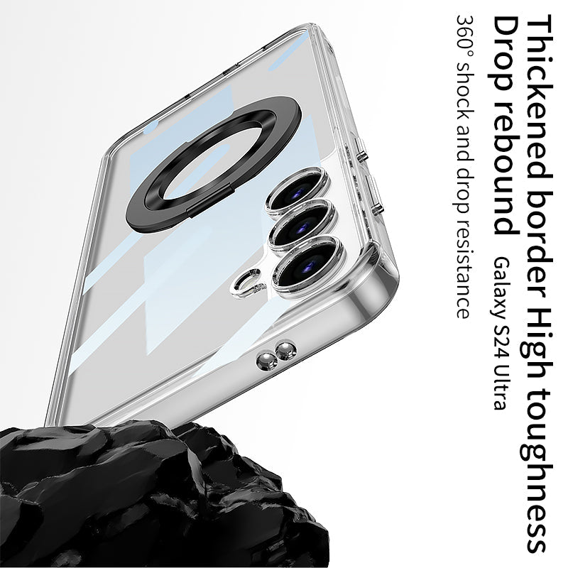 Magnetic Bracket Protective Phone Case For Samsung Galaxy S24 S23 Ultra Plus