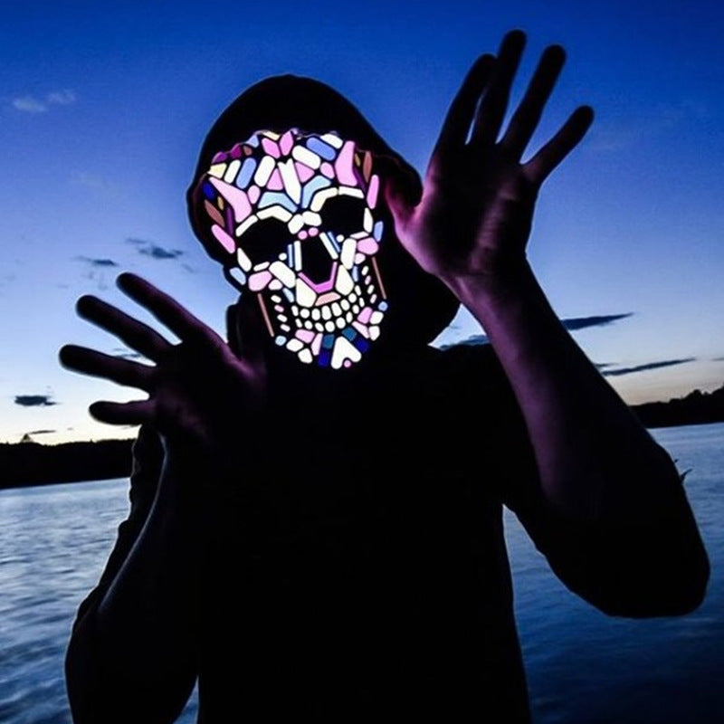 Customizable Halloween Led Bluetooth Mask - {{ shop_name}} varyfun