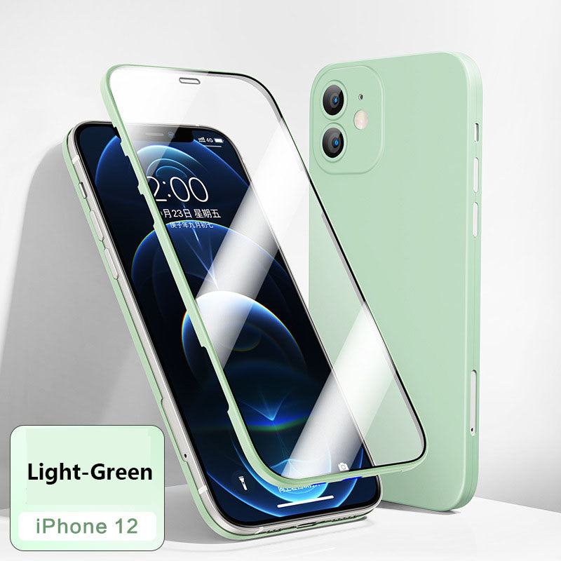 2022 Double-sided All-inclusive Tempered Film Integrally Shell Membrane Protective Case For iPhone - {{ shop_name}} varyfun