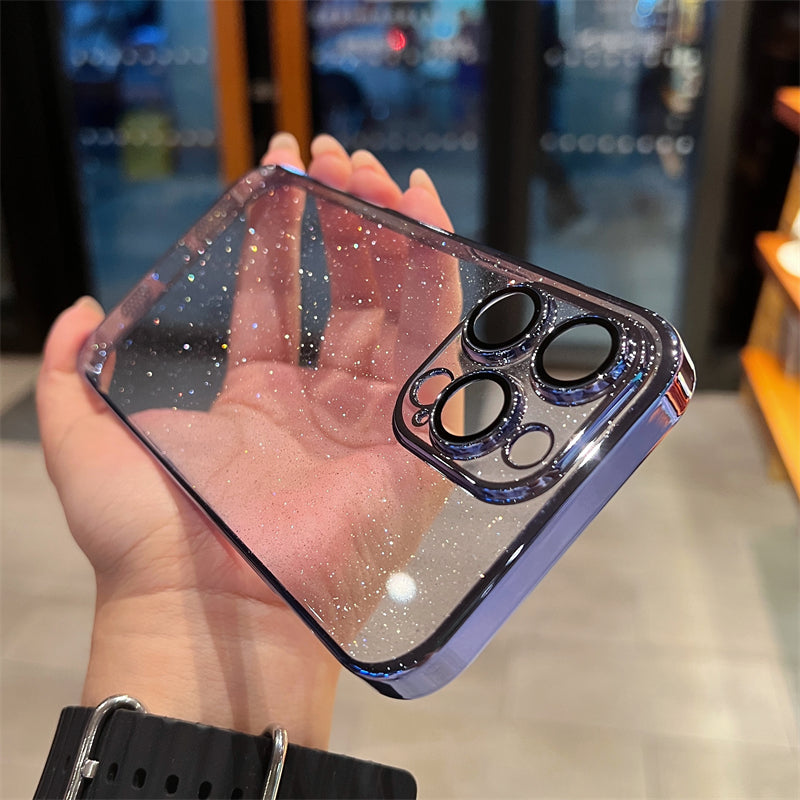 Starry Sky Glitter Plating iPhone Case - mycasety2023 Mycasety