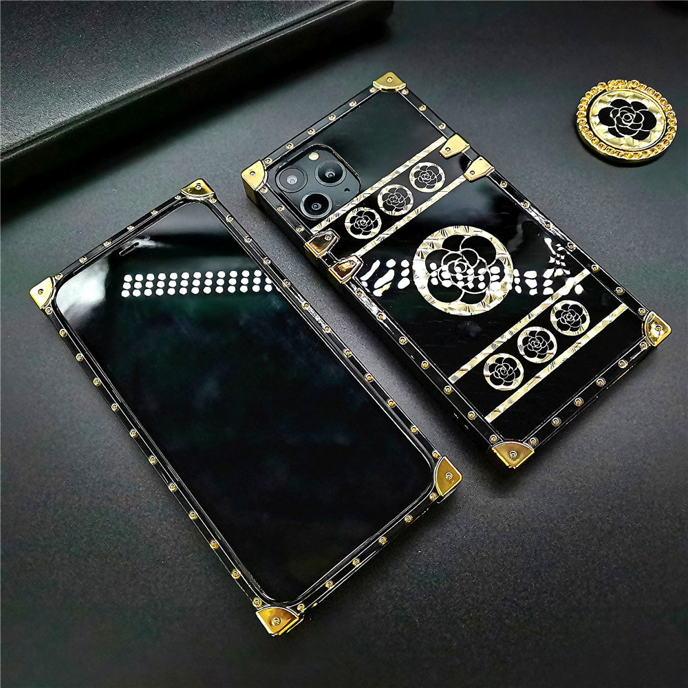 Baroque style luxury shiny ring phone case - {{ shop_name}} varyfun