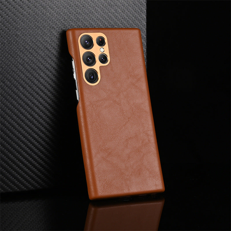 Custom Name Leather Case For Samsung Galaxy S23 S23+ S23Ultra S22 S22+ S22Ultra - mycasety2023 Mycasety