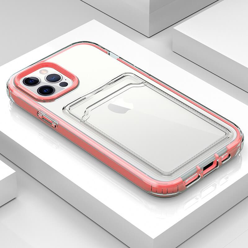 2021 Fashion Transparent Anti-drop Cover With Card Slot For iPhone - {{ shop_name}} varyfun