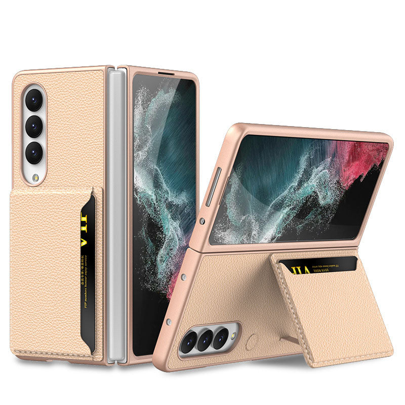 Samsung Galaxy Z Fold 4 5G Luxury Leather Card Holder All-inclusive Drop-resistant Protective Cover - {{ shop_name}} varyfun