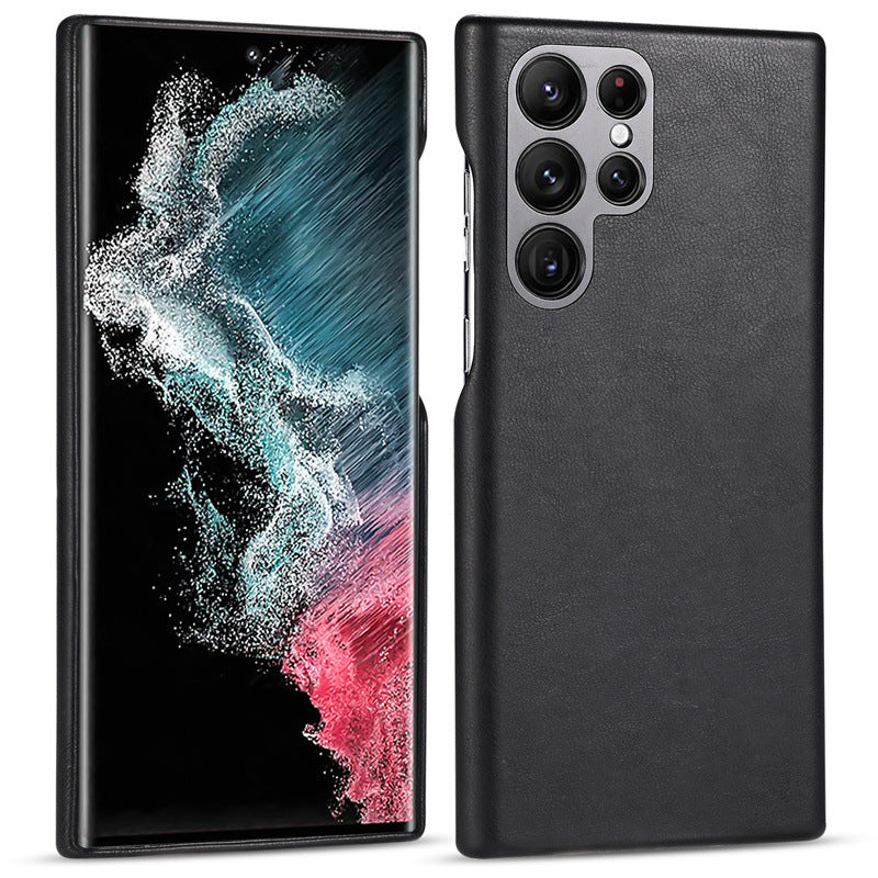 Custom Name Leather Case For Samsung Galaxy S23 S23+ S23Ultra S22 S22+ S22Ultra - mycasety2023 Mycasety