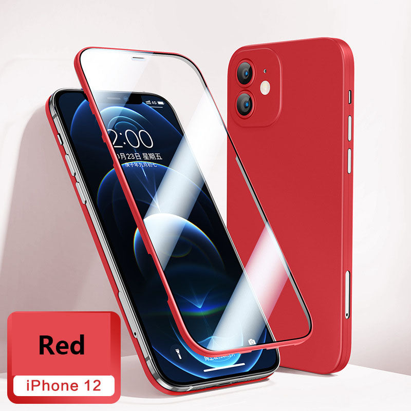2022 Double-sided All-inclusive Tempered Film Integrally Shell Membrane Protective Case For iPhone - {{ shop_name}} varyfun