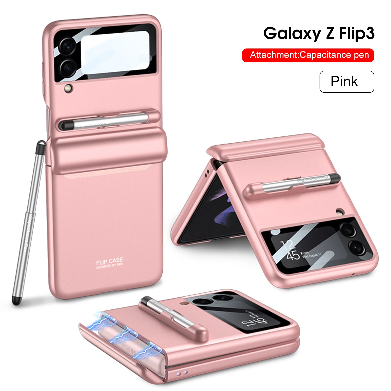 2022 Magnetic All-included Shockproof Plastic Hard Cover For Samsung Galaxy Z Flip 3 5G - {{ shop_name}} varyfun
