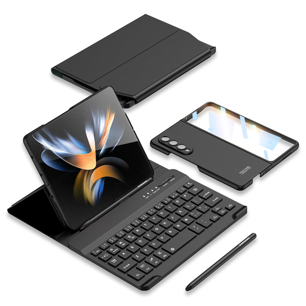Bluetooth 3.0 Keyboard Magnetic All-inclusive Leather Cover For Samsung Galaxy Z Fold3 Fold4 5G Come With keyboard+Holster Bracket+Phone Case+Capacitive Pen - {{ shop_name}} EasyOutdoor