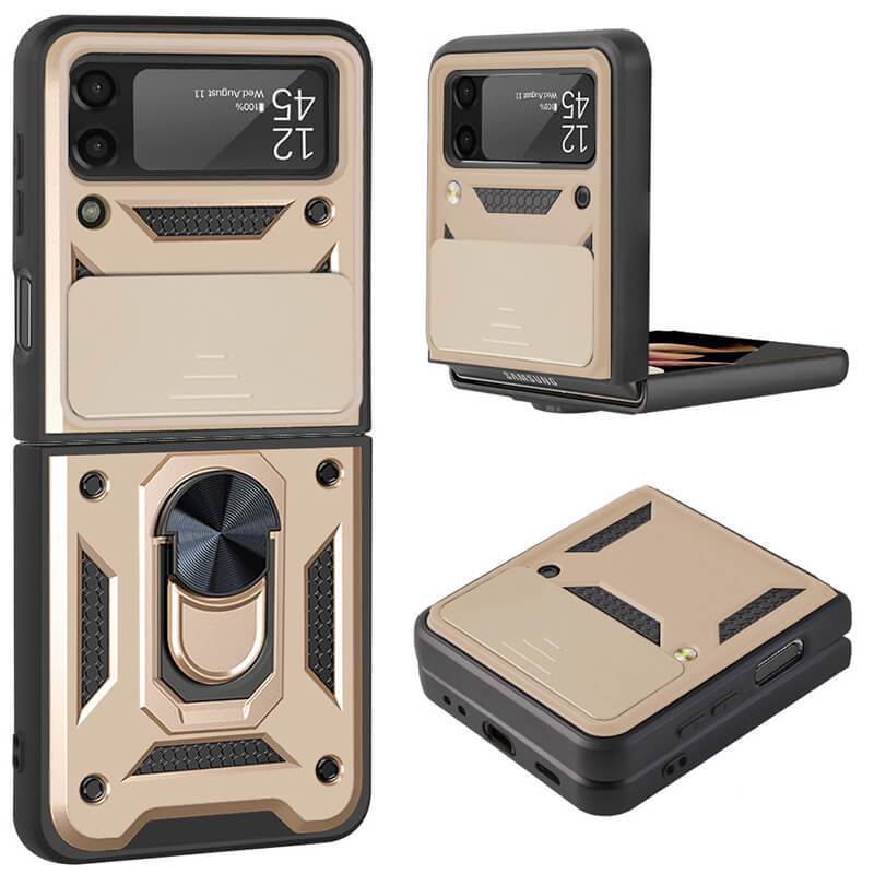 Drop Tested Cover with Magnetic Kickstand Car Mount Protective Case for Samsung Galaxy Z Flip 3 5G - {{ shop_name}} varyfun