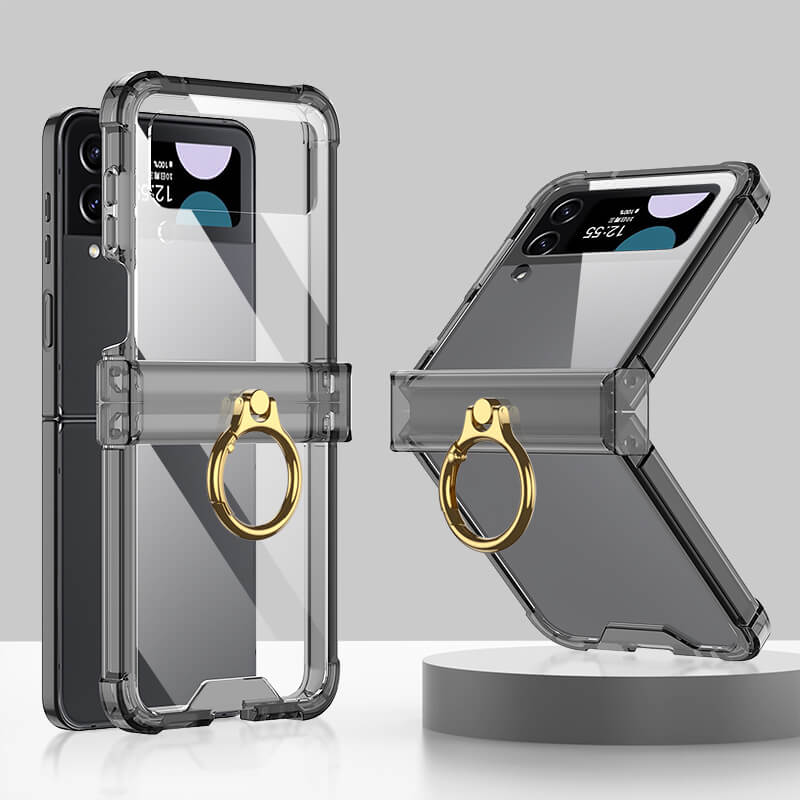 Galaxy Z Flip4 Flip3 | Airbag Ring Hinge Phone Case - {{ shop_name}} Dealggo.com