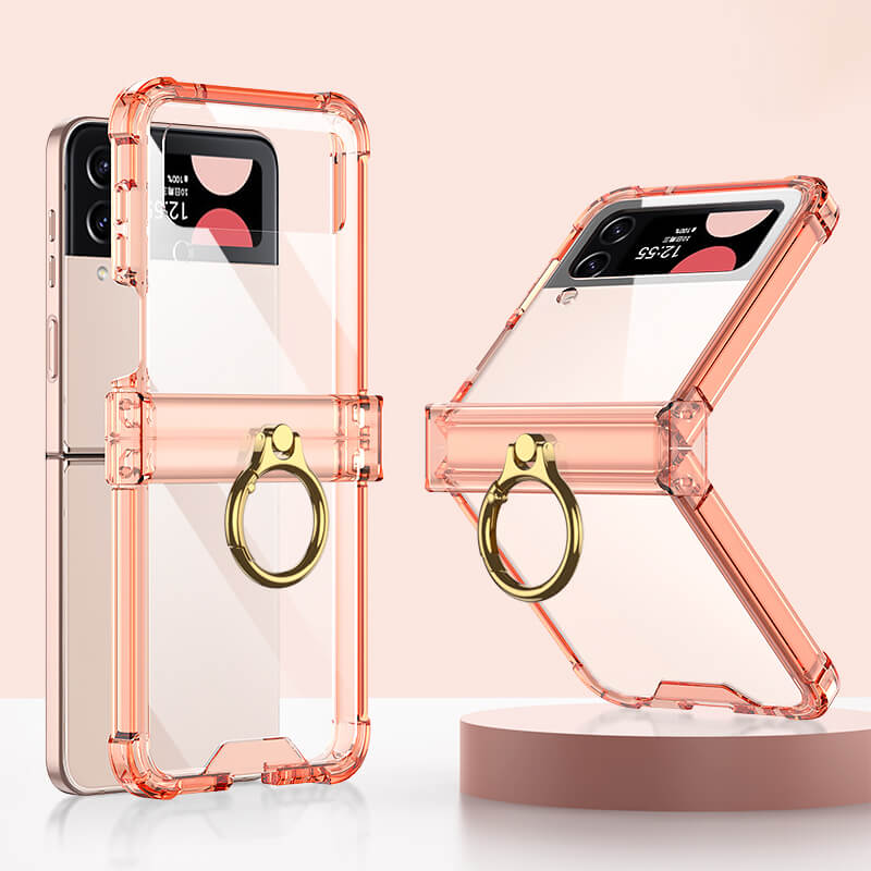 Galaxy Z Flip4 Flip3 | Airbag Ring Hinge Phone Case - {{ shop_name}} Dealggo.com