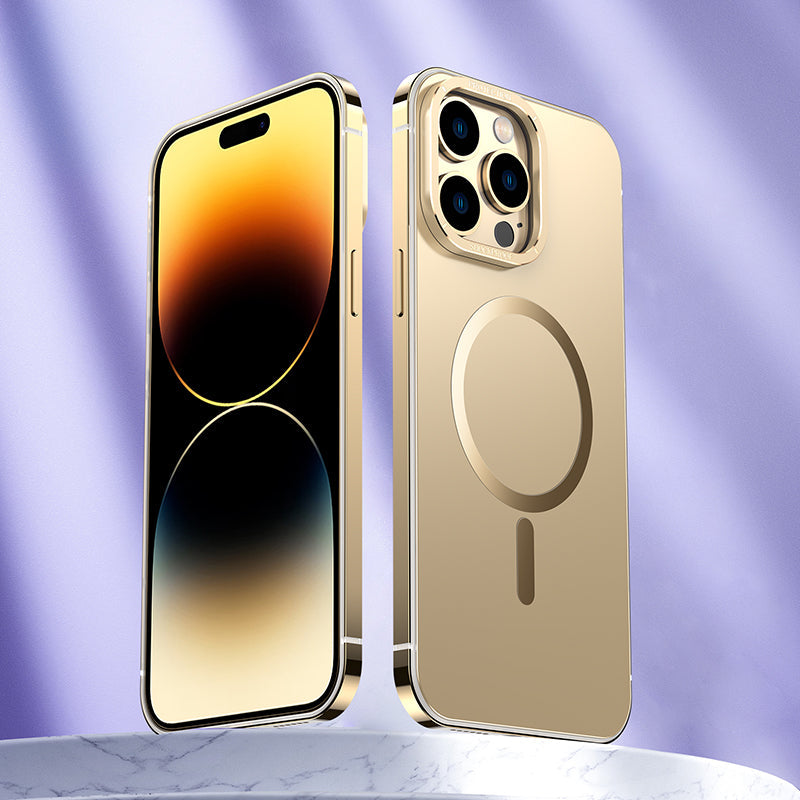 Magnet Magnetic Case Wireless Charge For IPhone 14 Pro Max Case 14 TPU Cover Shockproof Metal Frame Phone Case - mycasety2023 Mycasety