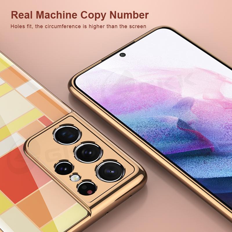 2021 Luxury Plating Pattern Camera All-inclusive Electroplating Process Case For Samsung S21 S21 Plus S21 Ultra - {{ shop_name}} EasyOutdoor