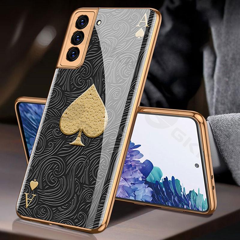 2021 Fashion Plating Pattern Camera All-inclusive Electroplating Process Case For Samsung S21 S21 Plus S21 Ultra - {{ shop_name}} varyfun