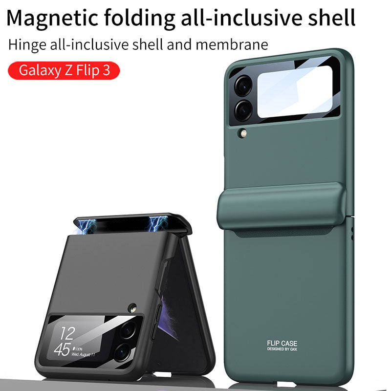 Magnetic All-included Shockproof Plastic Hard Cover For Samsung Galaxy Flip4 Flip3 5G - {{ shop_name}} varyfun