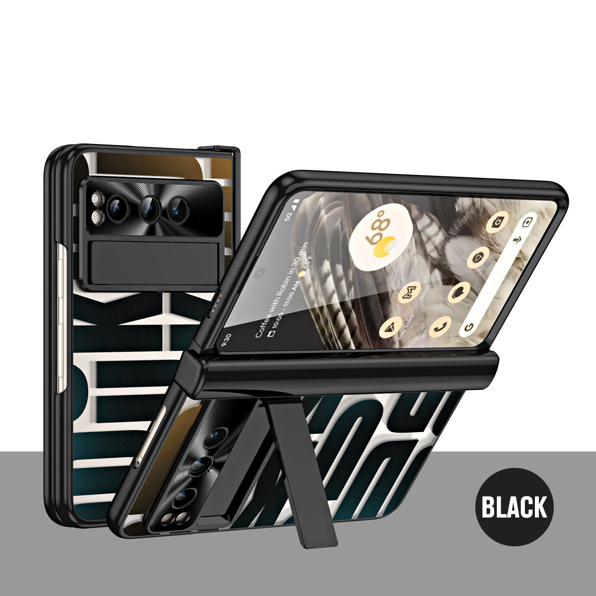 Slim Google Pixel Fold Case with Dual Hinge Protective Screen Protector and Hidden Kickstand - {{ shop_name}} varyfun