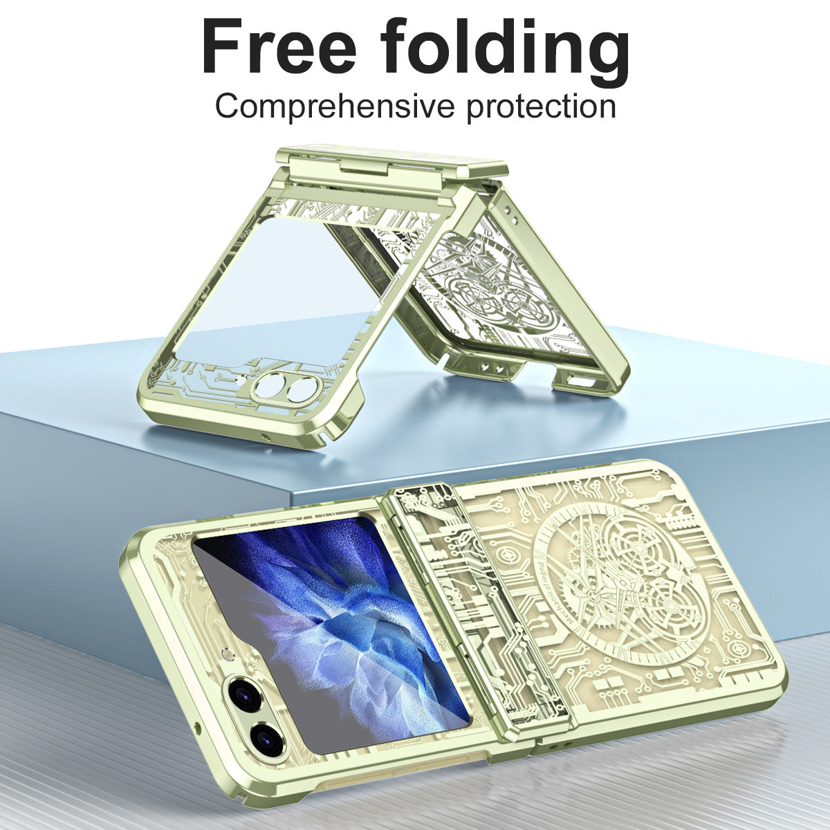 Luxury Electroplated Samsung Flip5 Flip4 Flip3 5G Case All-inclusive Drop-proof Protective Case - mycasety2023 Mycasety