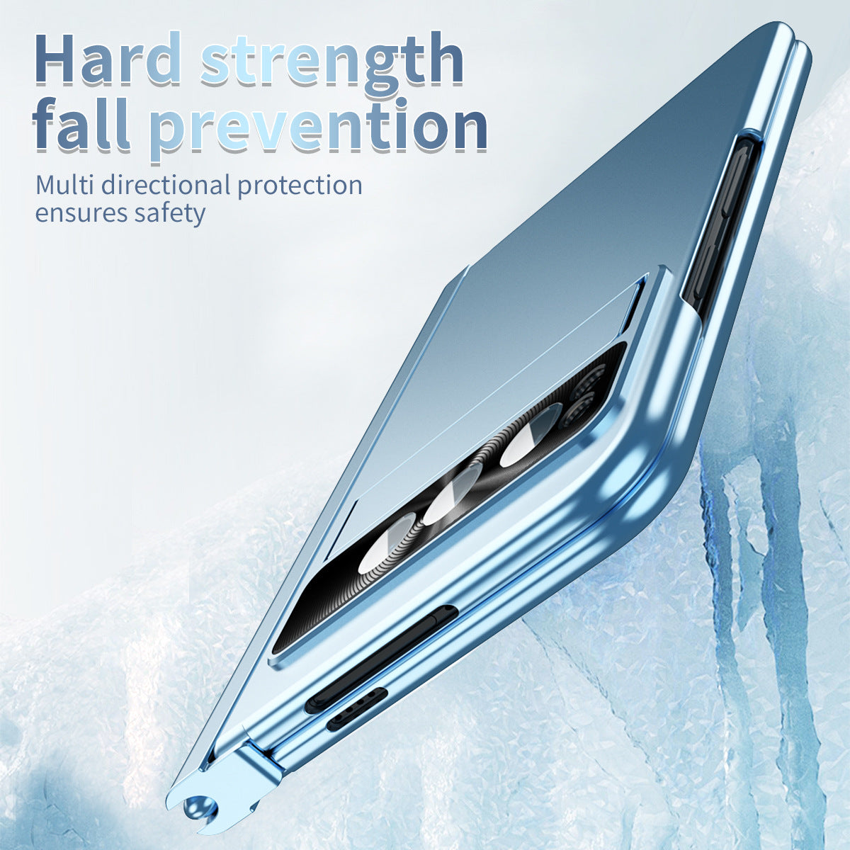 Google Pixel Fold Shell All-inclusive Protection Case With Double Pen Slot Hinge and Front Screen Protector - mycasety2023 Mycasety