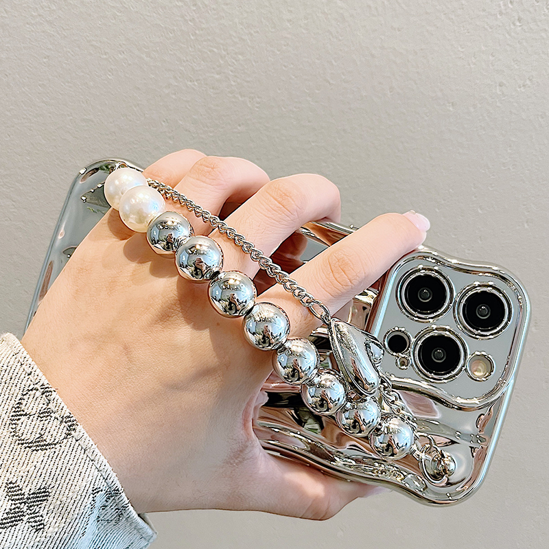 Electroplating Water Ripple Wristband iPhone Case - mycasety2023 Mycasety