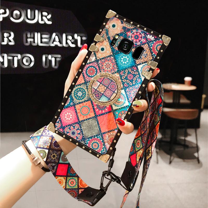 High Quality Bohemian Lanyard Ring Phone Case For Samsung - {{ shop_name}} varyfun