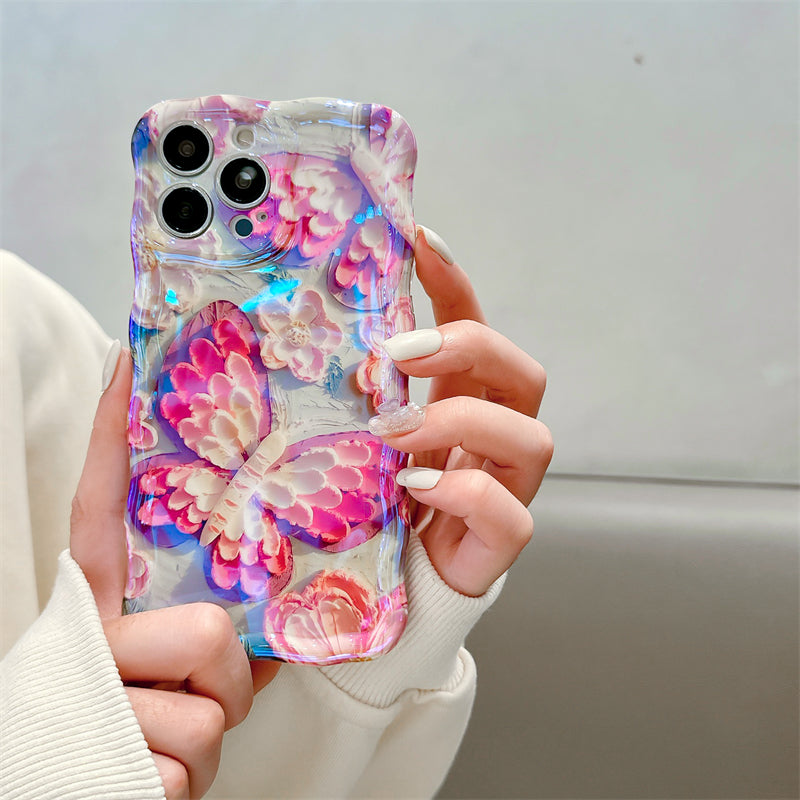 Colorful Butterfly Flower iPhone Case - mycasety2023 Mycasety