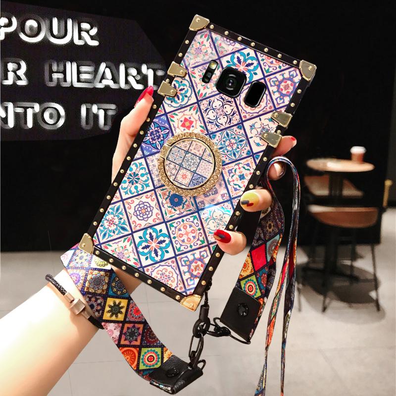 High Quality Bohemian Lanyard Ring Phone Case For Samsung - {{ shop_name}} varyfun
