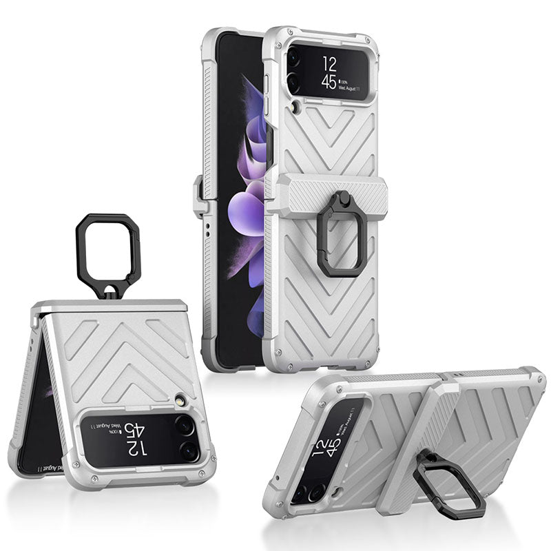Magnetic Armor Ring Holder Case For Samsung Galaxy Z Flip3 5G - {{ shop_name}} Dealggo.com