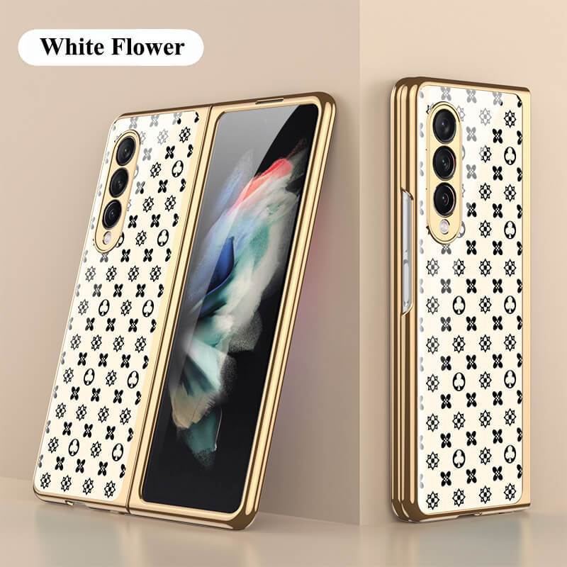 Flower Glass Case For Samsung Galaxy Z Fold 3 5G - {{ shop_name}} varyfun