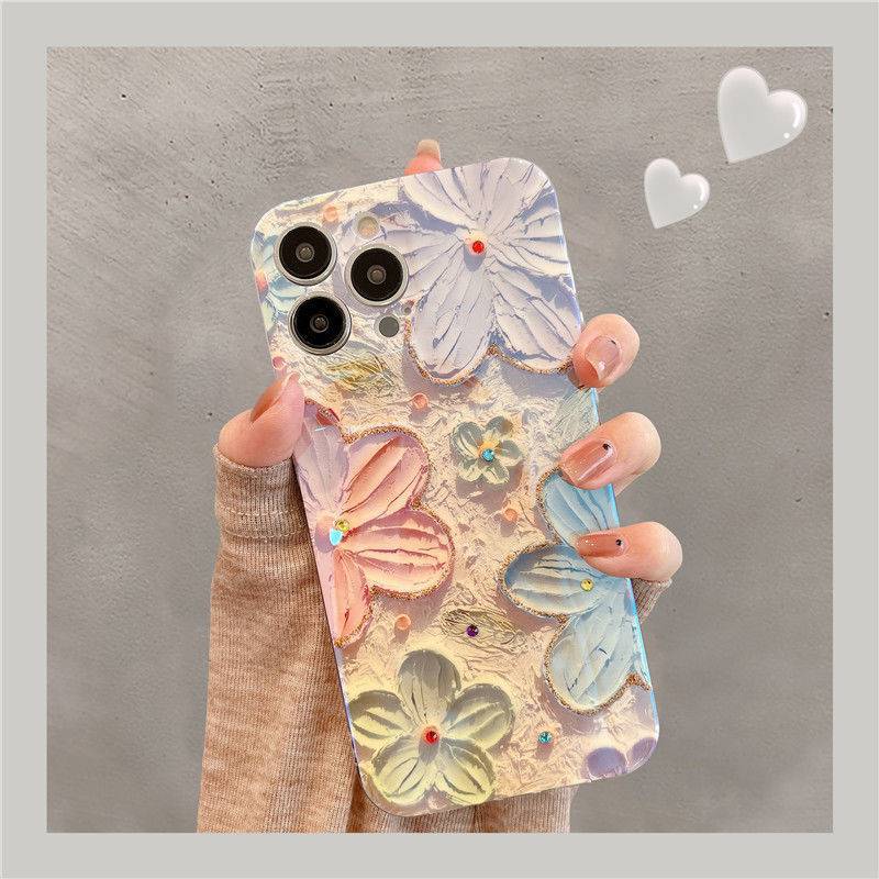 Oil Painting Flower iPhone Series Phone Case - {{ shop_name}} varyfun