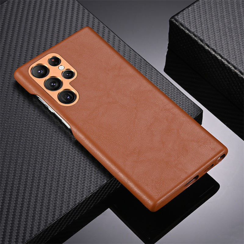 Custom Name Leather Case For Samsung Galaxy S23 S23+ S23Ultra S22 S22+ S22Ultra - mycasety2023 Mycasety