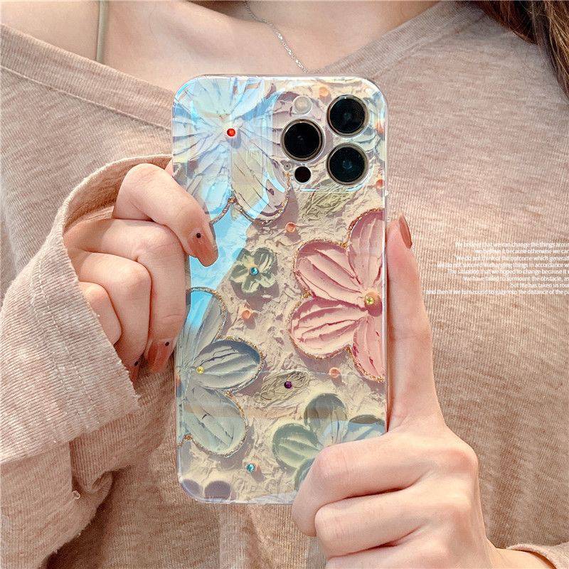 Oil Painting Flower iPhone Series Phone Case - {{ shop_name}} varyfun