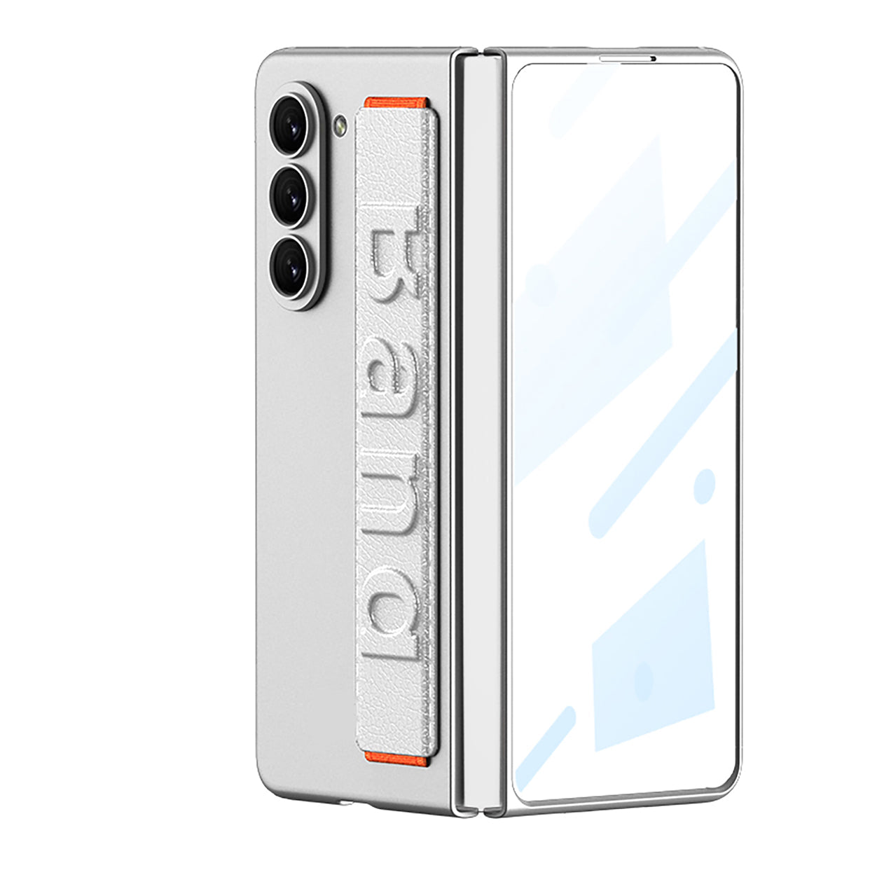 Luxury Wristband Holder Phone Case With Back Screen Protector For Samsung Galaxy Z Fold 5/4/3 5G - mycasety2023 Mycasety