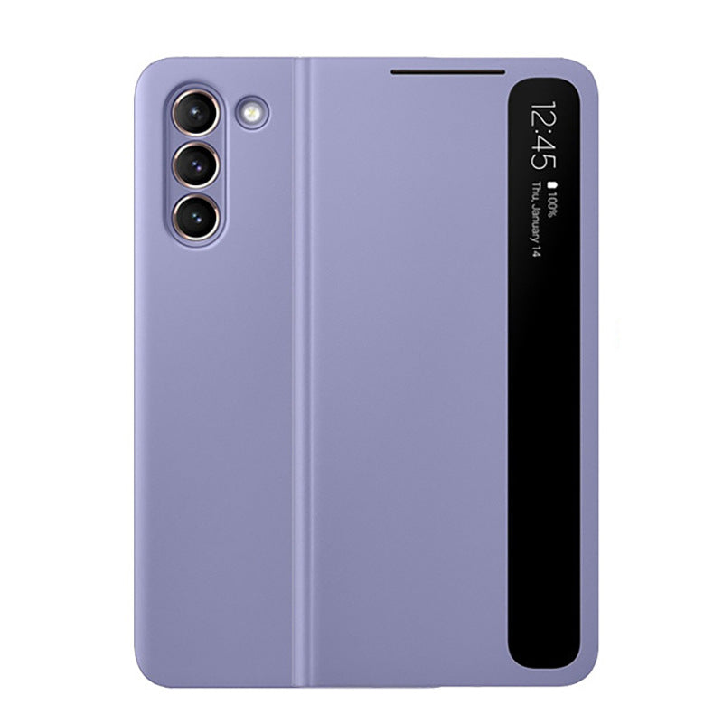 Samsung Galaxy Smart View Flip Case Luxury Magnetic Leather Kickstand Window Shockproof Cover For S21 Series - mycasety2023 Mycasety