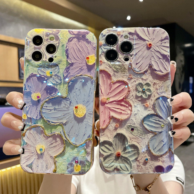 Oil Painting Flower iPhone Case