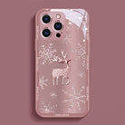 Elk Deer Diamond Glass Case With Lens Protection For iPhone - {{ shop_name}} varyfun