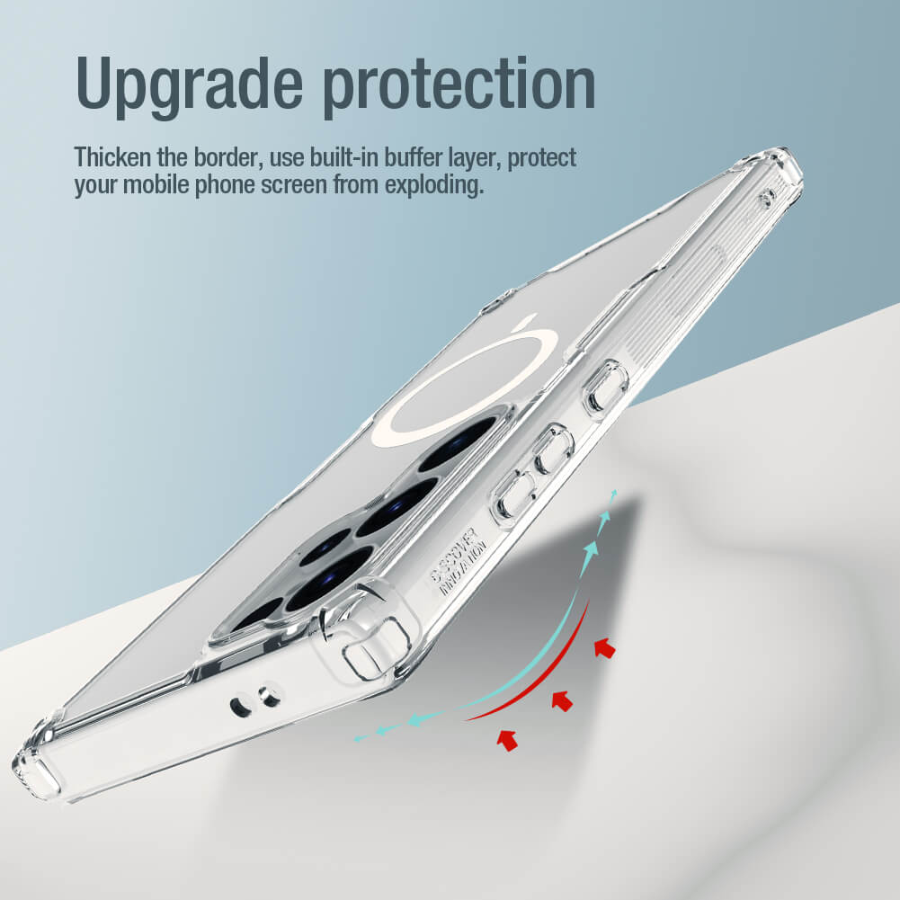 Magnetic Airbags Corners Protection Phone Case For Samsung Galaxy S24 S23 Ultra Plus