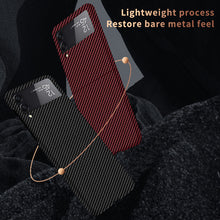 Load image into Gallery viewer, Samsung Galaxy Z Flip3 Flip4 Flip5 | Carbon Fiber Phone Case

