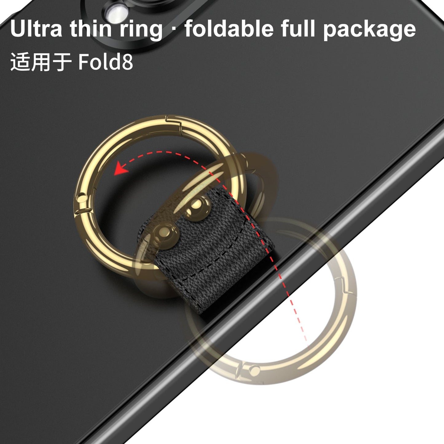 Galaxy Z Fold8 Wide Ultra Fashion Phone Case with Built-In Tempered Glass & Ring Holder