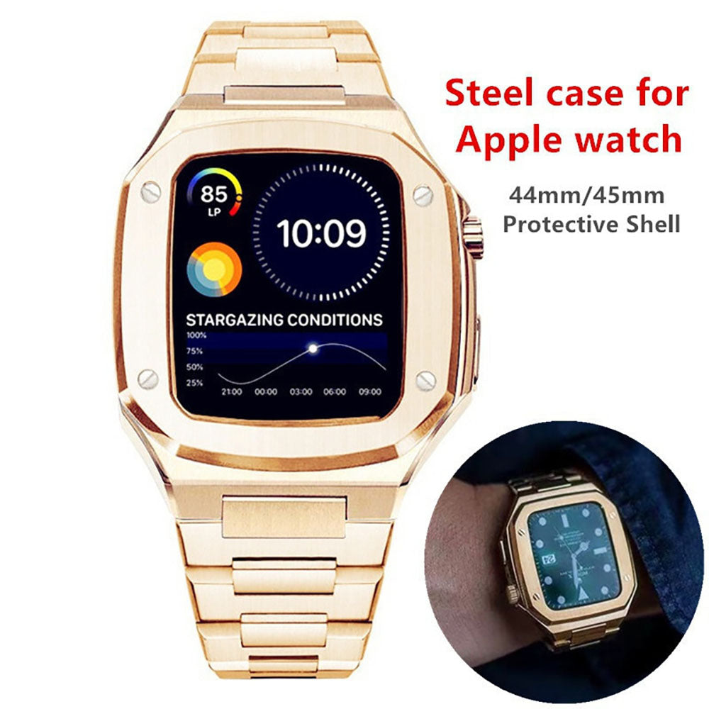 Luxury Metal Case Strap For Apple Watch Series - {{ shop_name}} varyfun