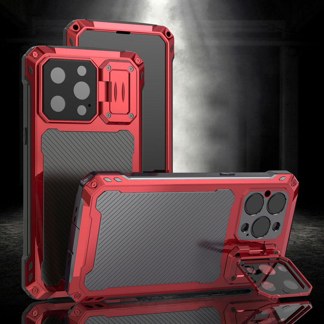 Armor Anti-fall Invisible Bracket Lens Protective Phone Case For iPhone - {{ shop_name}} varyfun