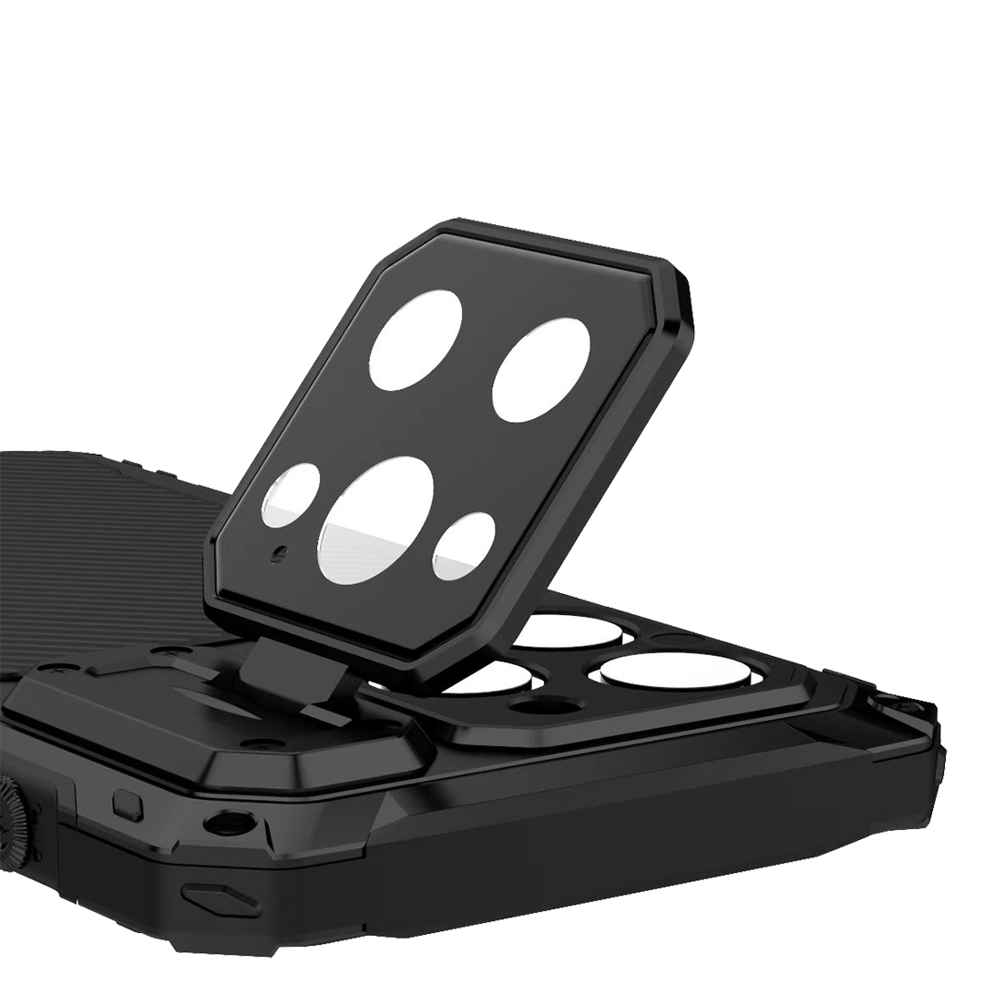 Armor Anti-fall Invisible Bracket Lens Protective Phone Case For iPhone - {{ shop_name}} varyfun