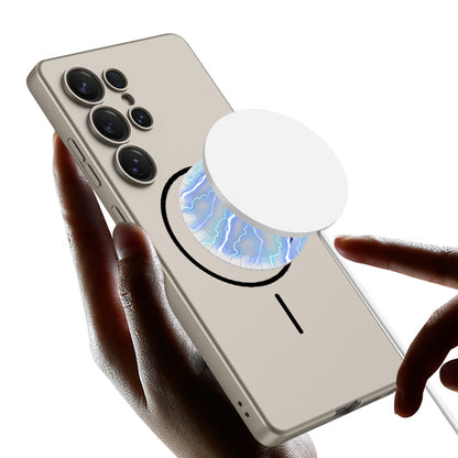 Magnetic Shockproof Phone Case Support Wireless Charge For Galaxy S25 Ultra