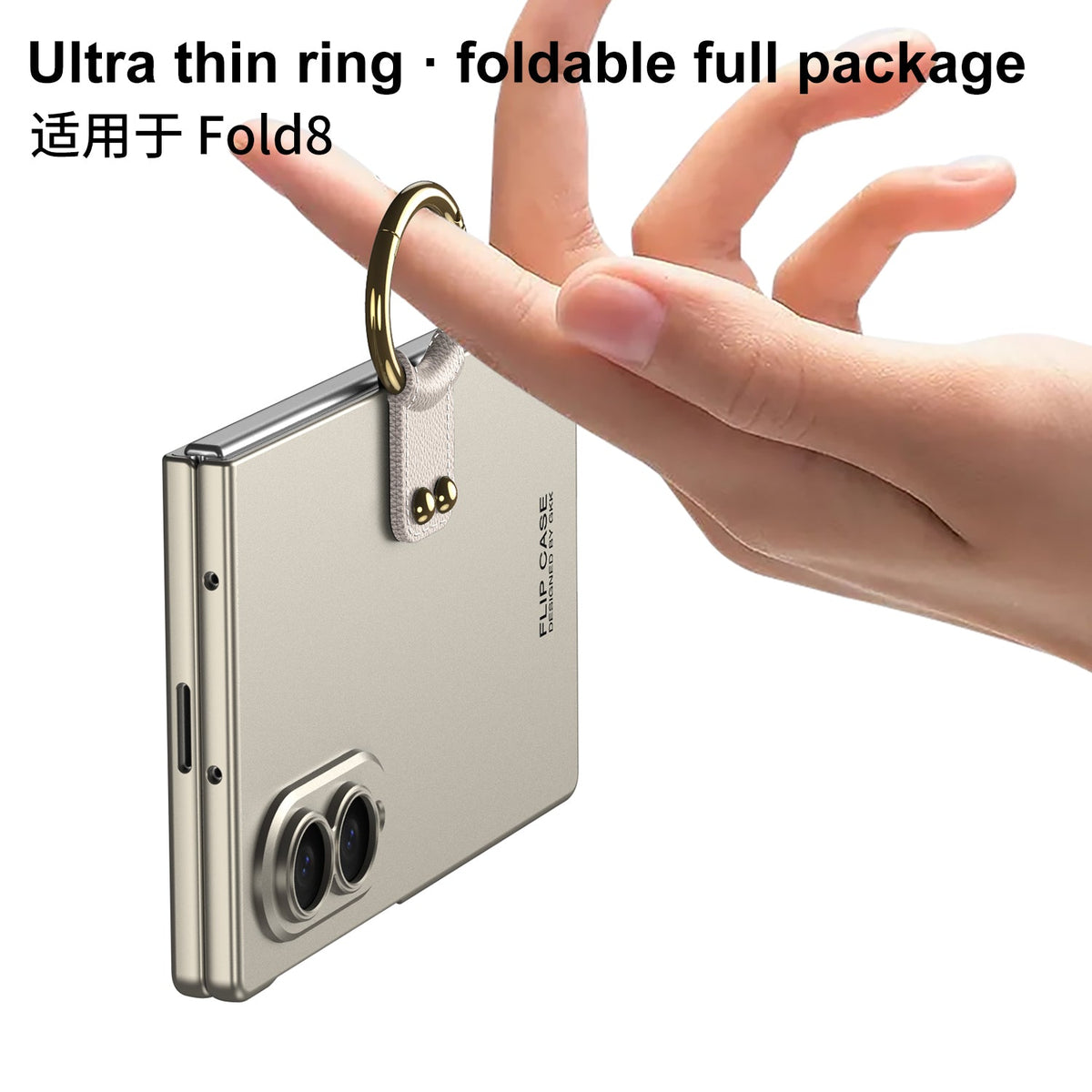 Galaxy Z Fold8 Wide Ultra Fashion Phone Case with Built-In Tempered Glass & Ring Holder