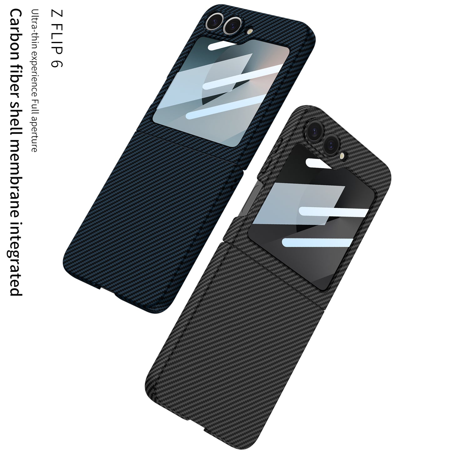 Carbon Fiber Shockproof Phone Case For Galaxy Z Flip6