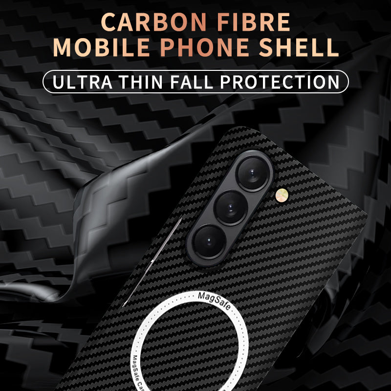 Luxurious Carbon Fiber Shockproof Galaxy Z Fold Phone Case