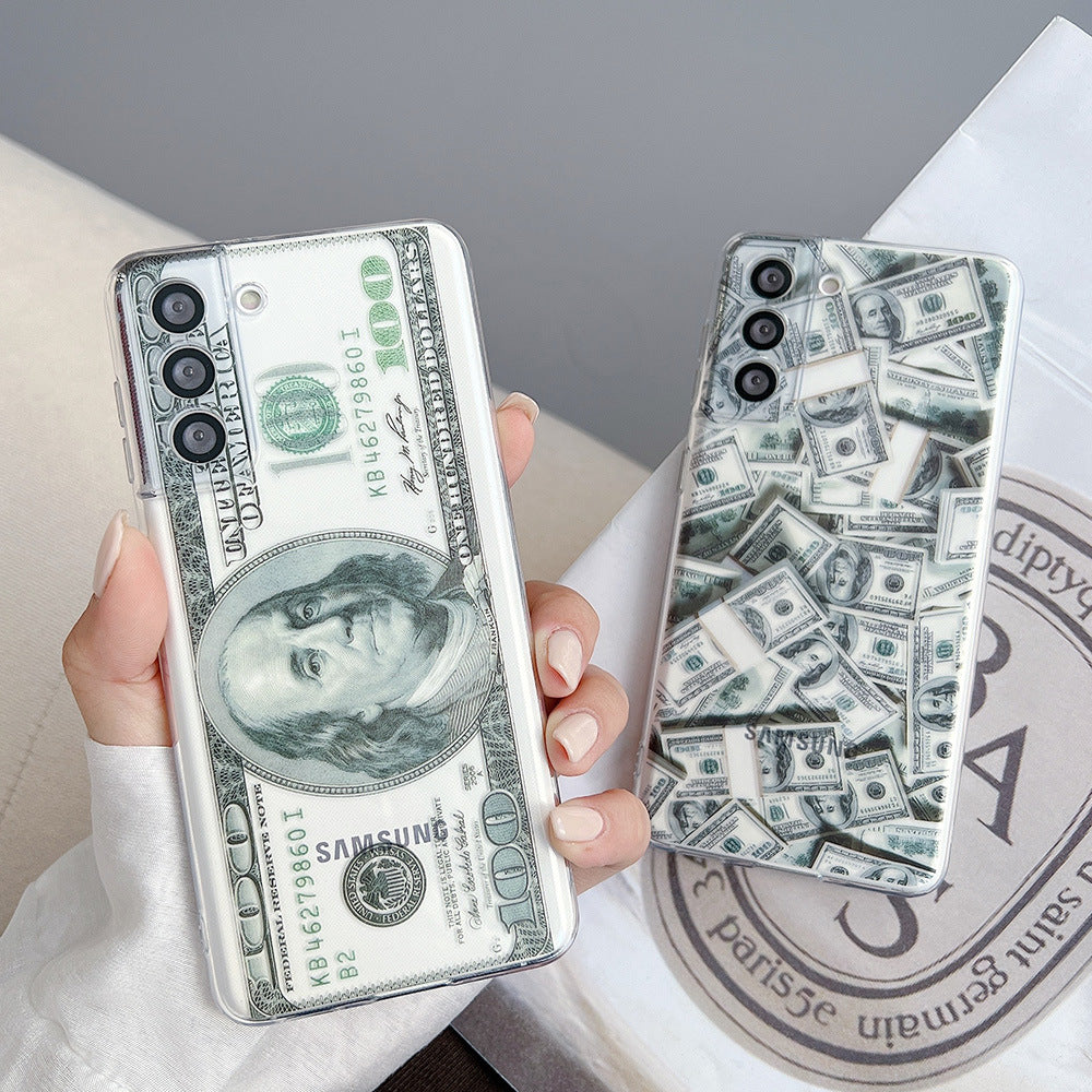 New Creative Personality US Dollar Bill Silicone Phone Case For Samsung - {{ shop_name}} varyfun