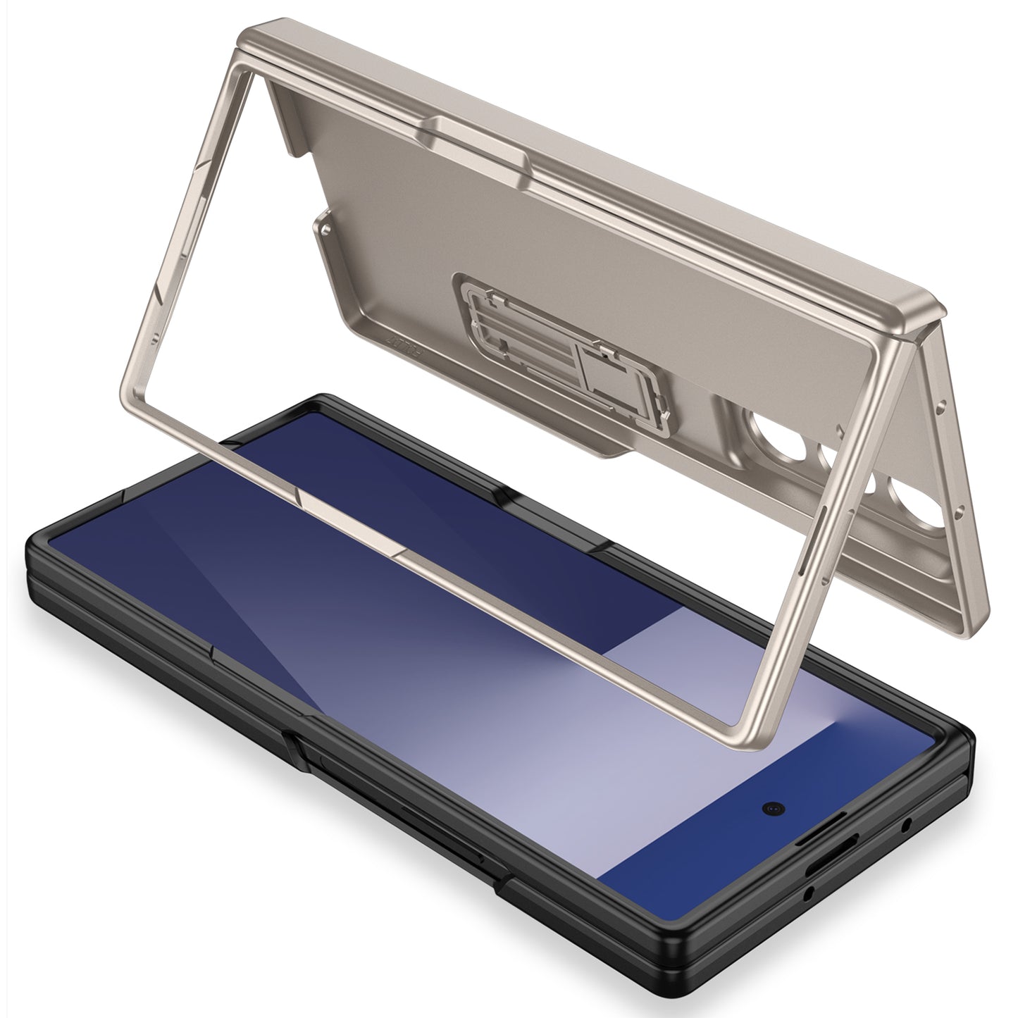 Magnetic Hinge Hidden Bracket All-included Phone Case For Galaxy Z Fold 7/6/5/4/3