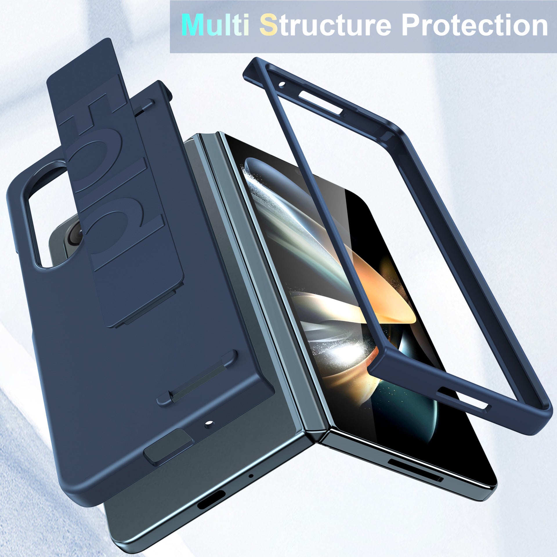 Anti-drop Protective Case With Wrist Strap For Samsung Galaxy Z Fold4 Fold3 5G - {{ shop_name}} varyfun