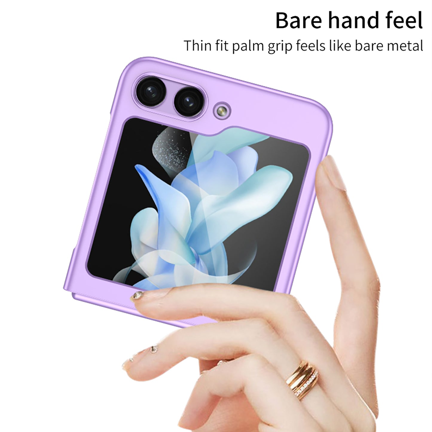 Ultra-thin Skin Feel Folding Phone Case For Samsung Galaxy Z Flip5 Flip4 Flip3 5G - {{ shop_name}} varyfun