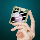 Electroplating Deer Pattern Drop-proof Phone Case For Samsung Galaxy Z Flip5 Flip4 Flip3 - Mycasety Mycasety